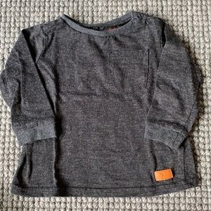 NWOT Seven Jeans Long Sleeve Tee Charcoal (12M)